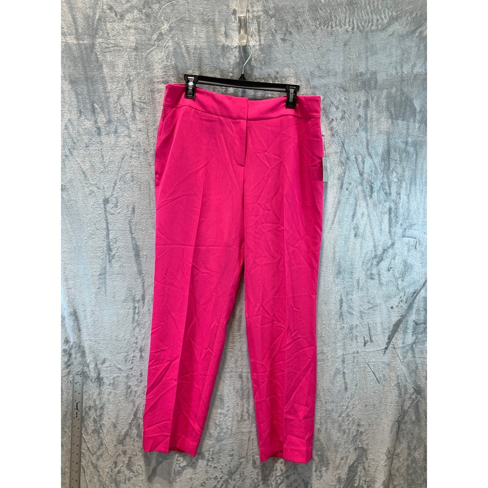 Kasper Women Pink Perfection Tapered Dress Pants Size 12 NWT 10926913-I72